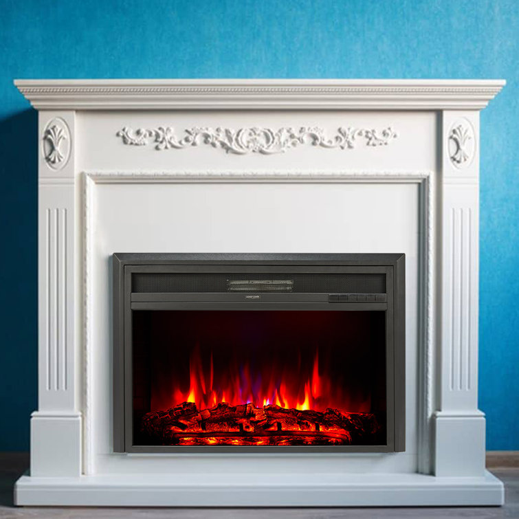 Symple Stuff Roswell 31.9'' W Electric Fireplace Insert & Reviews Wayfair